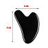 Onyx Gua Sha reduziert Falten, Schwellungen, verbessert die Hautelastizität 5 x 8 cm, Lebenskraftstein