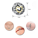 Sterling Silber 925 Loving Kreis Herz Liebe Perle für Armband