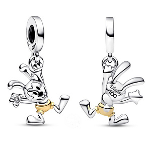Charme Sterling Silber 925 Disney 100. jahrestag Oswald das Kaninchen, Armband-Anhänger Charme Sterling Silber 925 Disney 100. jahrestag Oswald das Kaninchen, Armband-Anhänger
