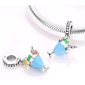 Charm Sterlingsilber 925 Mischgetränk - Sommer im Glas, Anhänger für Armband Essen und Trinken