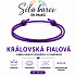 Šňůrkový náramek Síla barev – Královská fialová | Symbol noblesy, moudrosti a výjimečnosti | nastavitelný 16 - 30 cm