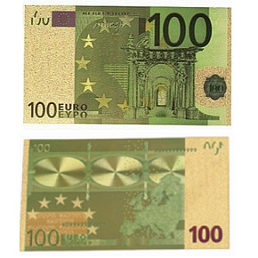 Talisman Gold Kunststoff-Banknote 100 EUR