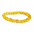 Bernstein Baltikum goldglänzend, natürliches elastisches Armband, unregelmäßiger Nugget ca. 5 mm / 16 - 17 cm, verfestigtes Sonnenlicht
