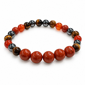 Armband mit Geschichte – Kämpfe, ich bin bei dir, natürliche Mineralien, Kugel 8 mm / Handgelenk 16–18 cm Armband mit Geschichte – Kämpfe, ich bin bei dir, natürliche Mineralien, Kugel 8 mm / Handgelenk 16–18 cm