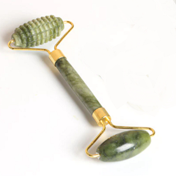 Jade-Massageroller für das Gesicht, doppelseitig 15 cm, Stein des Friedens