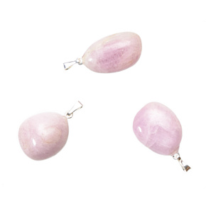 Kunzitl Troml Anhänger Naturstein 2,2-3 cm, 1 Stück, Stein der Gefühle