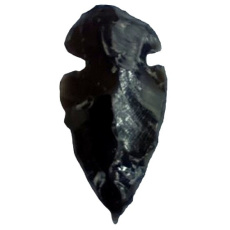 Obsidian-Anhänger Pfeil Naturstein 3,8-5 cm, Stein der Rettung
