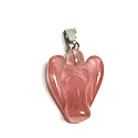 Kristall rosa Engel Schutzengel Anhänger Naturstein handgeschliffen 2 - 2,2 cm, Stein der Steine