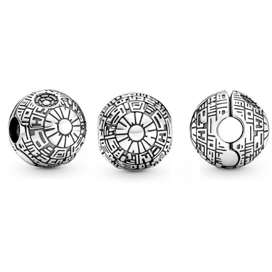 Charms Sterling Silber 925 Marvel Star Wars Todesstern Perlenarmband