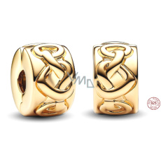 Charm Sterlingsilber 925 Geflochtene Herzen, Perle für Armband Liebe Charm Sterlingsilber 925 Geflochtene Herzen, Perle für Armband Liebe