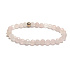 Rose Facettenarmband elastisch Naturstein, Kugel 6 mm / 16 - 17 cm, Liebesstein