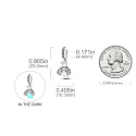 Sterling Silber 925 Luminous - Glühwürmchen leuchtet im Dunkeln, wechselnde Farben, Anhänger am Armband Symbol