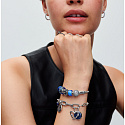 Charme Sterling Silber 925 Herz in einem vierblättrigen Kleeblatt, Glück - Mini Medaillon, Anhänger an einem Armband Symbol