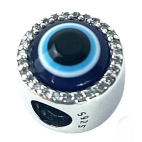 Charm Sterling Silber 925 Griechisch blaues Auge, Schutzamulett, Perle auf Armband Symbol Charm Sterling Silber 925 Griechisch blaues Auge, Schutzamulett, Perle auf Armband Symbol