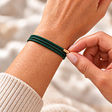 Kraft der Farben Magnetarmband Variation – Dunkelgrün | Ein Schmuckstück, viele Formen | 51 cm