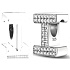 Sterling Silber 925 Alphabet Buchstabe I, Perle für Armband