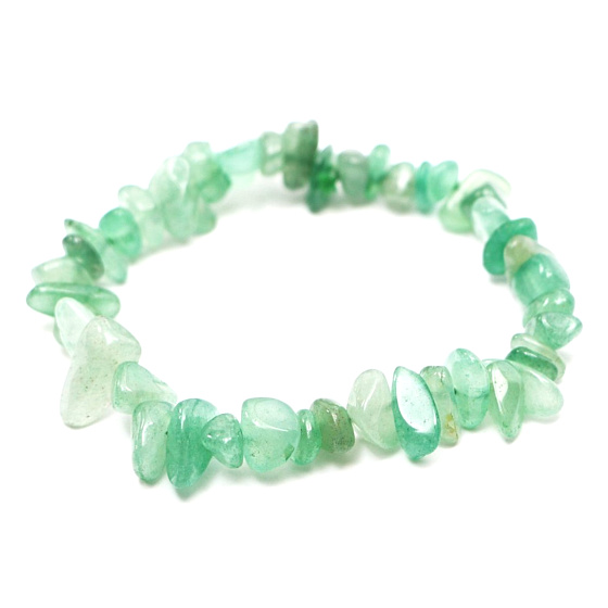 Avanturin Armband elastisch gehackter Naturstein 16 cm, für Kinder, Glücksstein