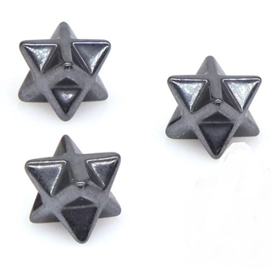 Hämatit merkaba Naturstein 13 mm, gesunder Blutstein