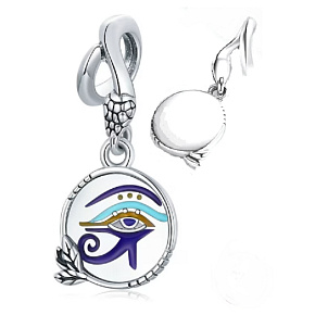 Sterling Silber 925 Ägypten - Auge des Horns, Anhänger für Armband Symbol