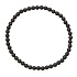 Onyx Facettenmatte Armband elastischer Naturstein, Kugel 4 mm / 19 cm, Lebenskraftstein