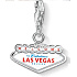 Charm Sterling Silber 925 Las Vegas, Karabinerhaken Anhänger auf Reise-Armband