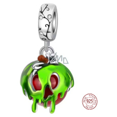 Charm Sterlingové stříbro 925 Otrávené jablko kouzelné královny, přívěsek na náramek, film Charm Sterlingové stříbro 925 Otrávené jablko kouzelné královny, přívěsek na náramek, film