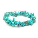 Tyrkenit-Armband elastischer gehackter Naturstein, 19 cm große zerkleinerte Stücke, Stein der jungen Leute, auf der Suche nach Lebenssinn