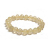 Quarz mit Rutil Armband elastisch Naturstein, Perle 8 mm / 16-17 cm, die perfekte Heiler