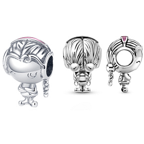 Sterling Silber 925 Teenager Mädchen, Perle auf Armband Familie