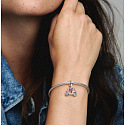 Charm Sterling Silber 925 Scooter - Motorrad in die Stadt rosa, Reise-Armband Anhänger