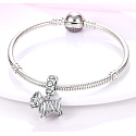 Charm Sterlingsilber 925 Hund - Yorkshire Terrier - Yorkie, Anhänger für Armband Tier