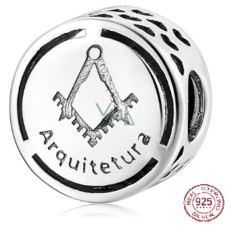 Charme Sterling Silber 925 Architektur, Perle auf Armband Job Charme Sterling Silber 925 Architektur, Perle auf Armband Job