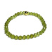 Olivin / Peridot Facettenarmband elastischer Naturstein, Kugel 5 mm / 16 - 17 cm, Stein schützt die menschliche Aura