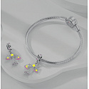 Sterling Silber 925 Luminous - Sternzeichen Waage, Armband-Anhänger