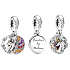Charms Sterling Silber 925 Disney Ice Kingdom Anna, Armband Anhänger, Film