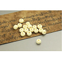 Knochen von Yak weiß Tibetisches Armband elastisch Naturstein, Kugel 8 mm / 16 - 17 cm, Schutzgegenstand, Amulett