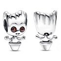 Charms Sterling Silber 925 Marvel Guardians of the Galaxy Tanzender Groot, Perle für Armband