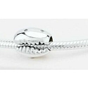 Charm Sterling Silber 925 Kauri-Muschel, Perle für Armband, Meer