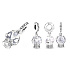 Charms Sterling Silber 925 Schneekugel - Engel, Armband Anhänger Weihnachten