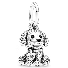 Charm Sterlingsilber 925 Hund - Pudel, Anhänger für Armband Tier Charm Sterlingsilber 925 Hund - Pudel, Anhänger für Armband Tier