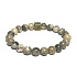 Celestine, Chrysantheme mit königlichem Mantra Ohm-Armband elastischer Naturstein, Kugel 8 mm / 16 - 17 cm