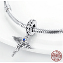 Charme Sterling Silber 925 Graduation - Äskulapstab - Emblem der Ärzte und Apotheker, Graduate Anhänger an einem Armband Job