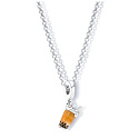 Charm Sterling Silber 925 Bubble Tea - Milchtee, Armband-Anhänger, Essen & Trinken