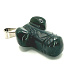 Chalcedon grün Penis für Glück, Anhänger Naturstein handgeschliffen ca. 11 x 22 mm, Stein der Liebe, Freude