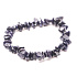 Goldstein / Aventurin blau Armband elastisch gehackten Naturstein 16 cm, für Kinder, Stein des Ehrgeizes