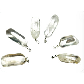 Crystal Tumbler Anhänger Naturstein, 2,2-3 cm, 1 Stück, AAA Qualität, Natursteine