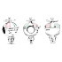 Charme Sterling Silber 925 Junge mit Propeller auf Hut, Perle auf Armband, Familie