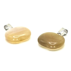 Achate Apfel des Wissens Anhänger Naturstein 1,5 cm, bringt Erfolg ins Leben