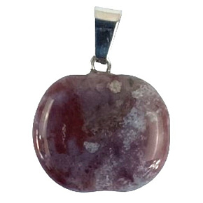 Amethyst Apfel der Erkenntnis Anhänger Naturstein 1,5 cm, Stein der Könige und Bischöfe
