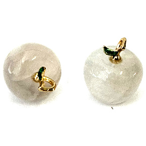 Kristall-Anhänger Apfel der Erkenntnis Naturstein 2,7 x 1,5 cm, Natursteine